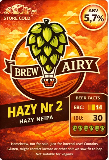 Hazy Nr. 2 label